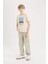 Yeni Sezon Erkek Çocuk Loose Fit Standart Paça Gofre Dokulu Pantolon 4