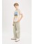 Yeni Sezon Erkek Çocuk Loose Fit Standart Paça Gofre Dokulu Pantolon 5