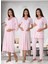 Dvina Effortt Lohusa 4'lü Set - Sabahlık/pijama Takımı/gecelik Pembe - 8026 1