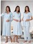 Dvina Effortt Lohusa 4'lü Set - Sabahlık/pijama Takımı/gecelik Mavi - 8026 1