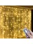Uzaktan Kumandalı LED Perdeye Takılabilen Kancalı Işık USB 3x3 Metre Peri Perde LED (4887) 2