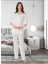 Dvina Effortt Lohusa Pijama Takımı Ekru - 8018 1