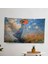 Empresyonist Claude Monet Şemsiye Duvar Örtüli Kadın - Canlı Ranforce Kumaş, Süblimasyon Baskı 1
