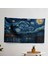 Van Gogh'dan Ilham Veren Yıldızlı Gece Duvar Örtüsü - Canlı Renkler, Pamuk/polyester 1