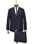Erkek Lacivert Armürlü 4 Drop Çift Yırtmaçlı Takım Elbise BGL-ST04567 1