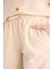 Yeni Sezon Kız Çocuk Beli Lastikli Wide Leg Geniş Bol Paça Pamuklu Pantolon 5