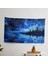 Vincent Van Gogh Gece Gökyüzü Yansımaları Duvar Örtüsü - Pamuk Sırt, Canlı Polyester 1