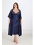Aria's Closet 2li Lacivert Sabahlık Takımı Bigsize 6228 1