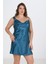 Aria's Closet Büyük Beden 2li Petrol Sabahlık Takımı Bigsize 6206 2