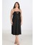 Aria's Closet 2li Siyah Sabahlık Takımı Bigsize 6221 2