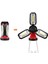 Şarjlı Katlanabilir 3 Xcob LED + 3W LED Çok Fonksiyonlu Kamp Feneri P-8801 1