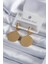 316L Çelik Gold Renk Pentagram Işleme Model Kadın Küpe - TJ-BKP7979 1