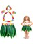 Çocuk Hawaii Kostüm Seti - Yaprak Etek & Hawaii Set - 5 Parça 1