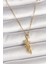 316L Çelik Gold Renk Zincir Sarılma Model Kadın Kolye - TJ-BKO9976 1