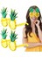 Tropikal Hawaii Ananas Şekilli Parti Gözlüğü 9.5 x 14 cm (4887) 1