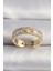Pirinç Gold Renk Zirkon Taşlı Yıldız Işleme Vıp Seri Kadın Yüzük - TJ-BYK3510 1
