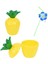 Ananas Hawaii Luau Aloha Pipetli Içecek Kabı Bardak 10X13 cm 1 Adet 1