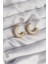 Pirinç Gold Renk Zirkon Taşlı Yarım Halka Küpe - TJ-BKP9113 1
