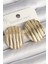 Pirinç Gold Renk Işlemeli Daire Plaka Model Kadın Küpe - TJ-BKP10244 1