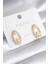 Pirinç Gold Renk Zirkon Taşlı Kadın Küpe - TJ-BKP8444 1