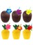 Ananas & Hindistan Cevizi Tasarımlı Pipetli Bardak Seti (6 Adet) 1