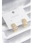 Pirinç Gold Renk Zirkon Taşlı Kadın Küpe - TJ-BKP8428 1