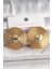 Pirinç Gold Renk Kalp Işlemeli Daire Plaka Model Kadın Küpe - TJ-BKP10155 1