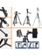 Telefon ve Fotoğraf Makinası Takılabilen Bluetooth Kumandalı 146 cm Tripod ( Lisinya ) 2