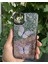 Apple iPhone 14 Uyumlu Taşlı Simli Kelebekli Kılıf 1