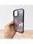 Apple iPhone 14 Pro Uyumlu Taşlı Simli Kelebekli Kılıf 2
