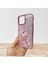 Apple iPhone 13 Pro Max Uyumlu Taşlı Simli Kelebekli Kılıf 2