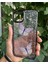 Apple iPhone 15 Pro Max Uyumlu Taşlı Simli Kelebekli Kılıf 1