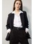 Yeni Sezon Oversize Geniş Kalıp Düğmeli Basic Düz Blazer Ceket 1