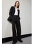 Yeni Sezon Oversize Geniş Kalıp Düğmeli Basic Düz Blazer Ceket 2
