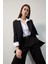 Yeni Sezon Oversize Geniş Kalıp Düğmeli Basic Düz Blazer Ceket 3