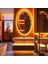 Elliptika Amber Led'li Lazer Kumlamalı Lavabo & Banyo Aynası (Dokunmatik Sensörlü) 1
