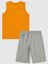 Erkek Çocuk Pijama Takımı 6-9 Yaş Açık Oranj 2