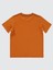 Erkek Çocuk Tişört 6-9 Yaş Koyu Oranj 2