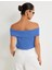 Yeni Sezon Koton x Sima Tarkan - Omzu Açık Üst Kat Detaylı Pamuklu Slim Fit 4