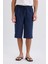Long Fit File Astarlı Uzun Boy Kargo Cep Deniz Şortu E0905AX25HS 4