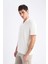 Regular Fit Polo Yaka Krinkıl Kısa Kollu Tişört E1207AX25SM 3