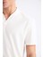 Regular Fit Kısa Kollu Krinkıl Polo Tişört E1207AX25SM 5