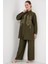 Desenli Tunik Pantolon Ikili Takım 6720 - Haki 5