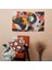 Geometrik Soyut Sanat Duvar Örtüsü - Canlı Renkler, %100 Pamuk Sırt, Süblimasyon Baskı, Hafif 3