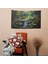 Huzurlu Bahçe Claude Monet Duvar Örtüsü - Pamuk Sırtlı, Süblimasyon Baskı, Canlı Renkler 2