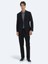 Siyah Desenli Modern Fit Ceket 2