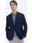 Lacivert Desenli Regular Fit Ceket 1