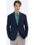 Lacivert Desenli Regular Fit Ceket 3