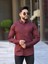 Slim Fit Haki Oxford Düğmeli Yaka Kolay Ütülenebilir Nakış Detaylı Pamuklu Erkek Gömlek 1