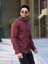 Slim Fit Haki Oxford Düğmeli Yaka Kolay Ütülenebilir Nakış Detaylı Pamuklu Erkek Gömlek 2
